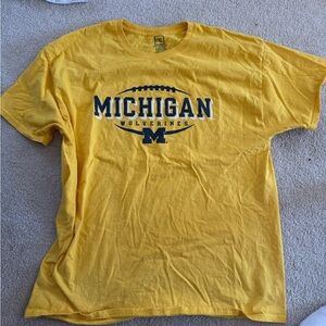 Knights Apparel Yellow Michigan Wolverines Graphic Tee